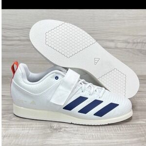 Adidas Powerlift Weightlifting Shoes Mens White Excellence Strap size 11